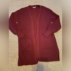 Maroon maurices cardigan